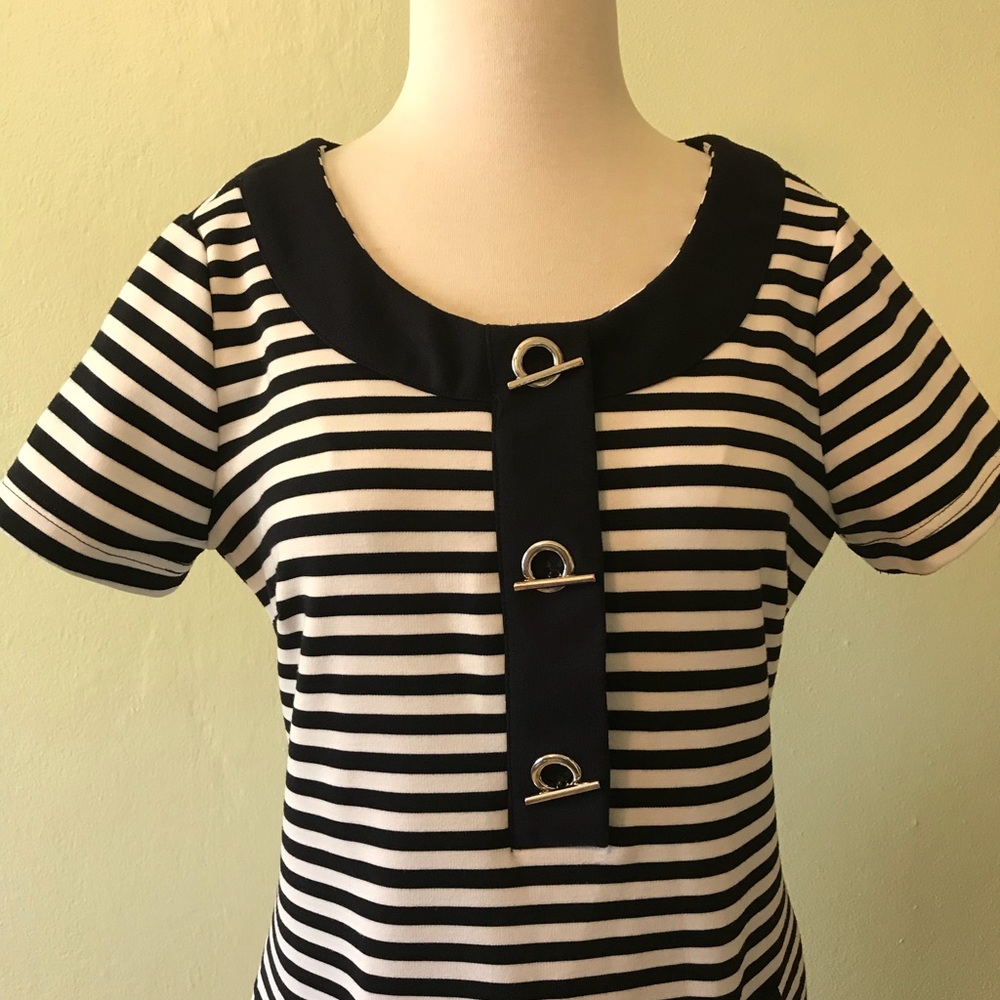 Premise Black and White Dress